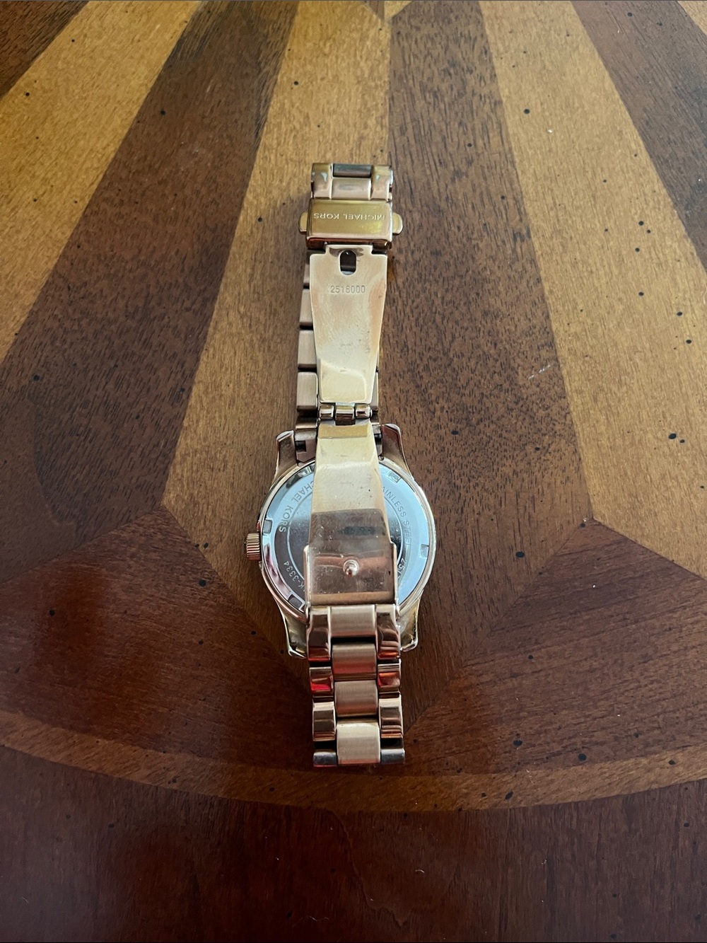 Michael Kors Rose Gold MK Logo Bracelet Watch - Picture 4 of 8